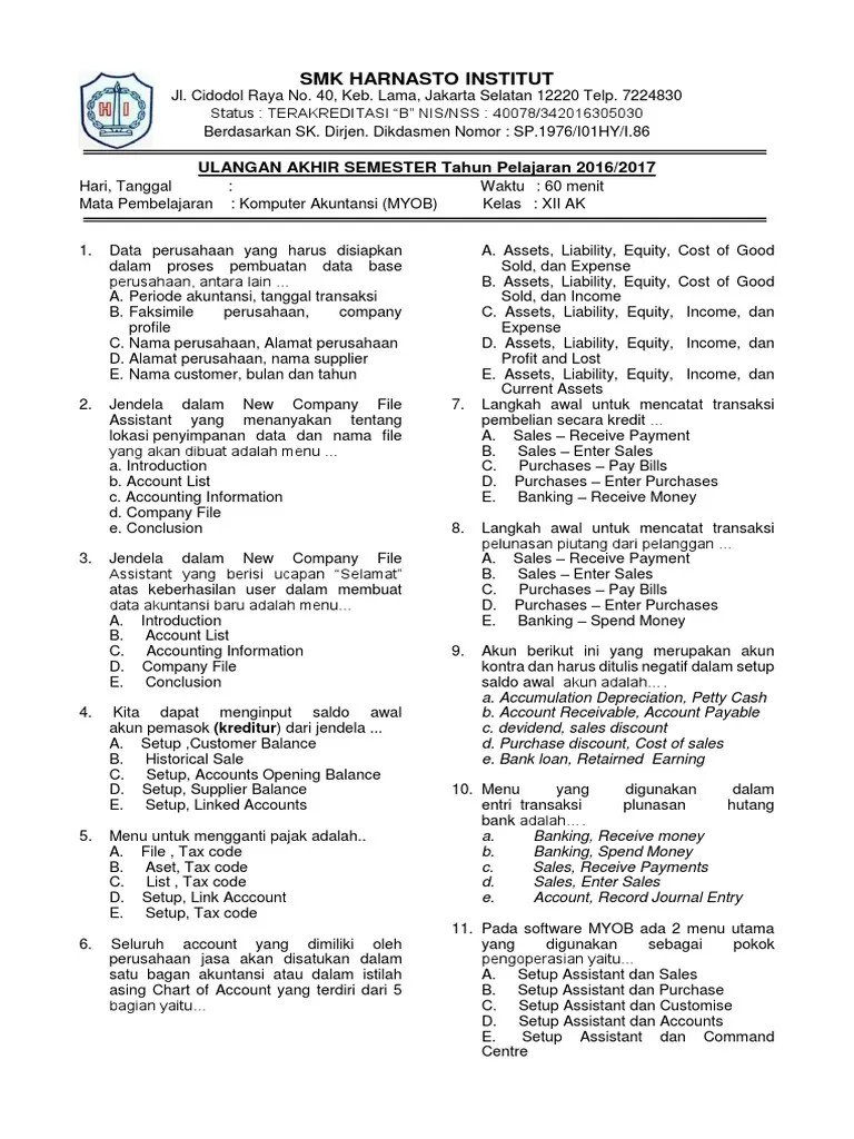 Uas Ganjiil Xii 16-17 | PDF