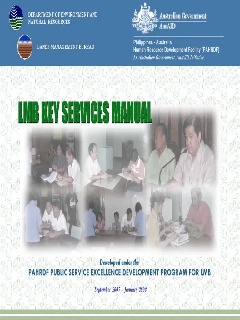 LMB Key Services Manual PDF International Development Employment