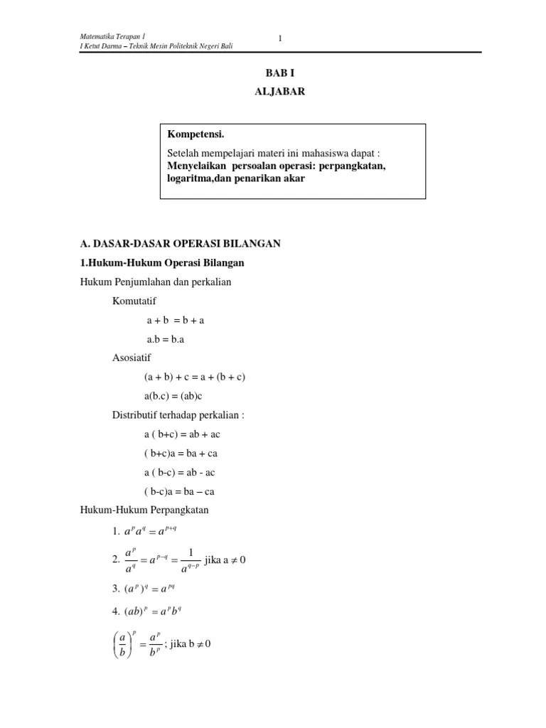 Buku Ajar Matematika Terapan 1 PDF | PDF