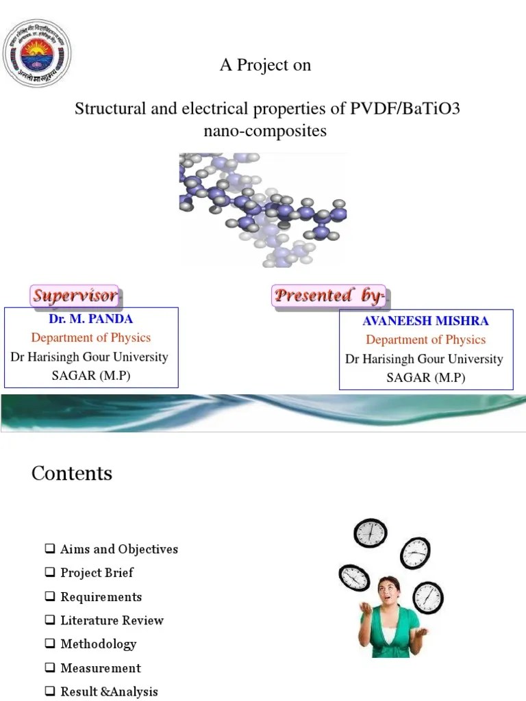 A Project On Structural and Electrical Properties of Pvdf/Batio3 Nano