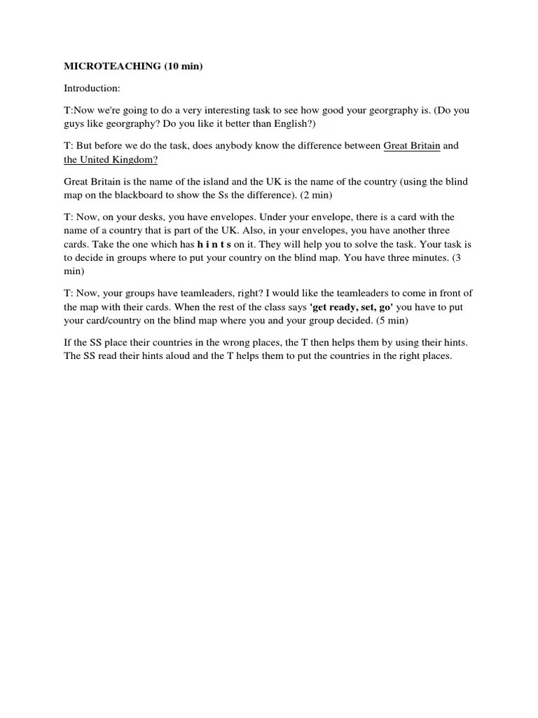 Micro Teaching | PDF