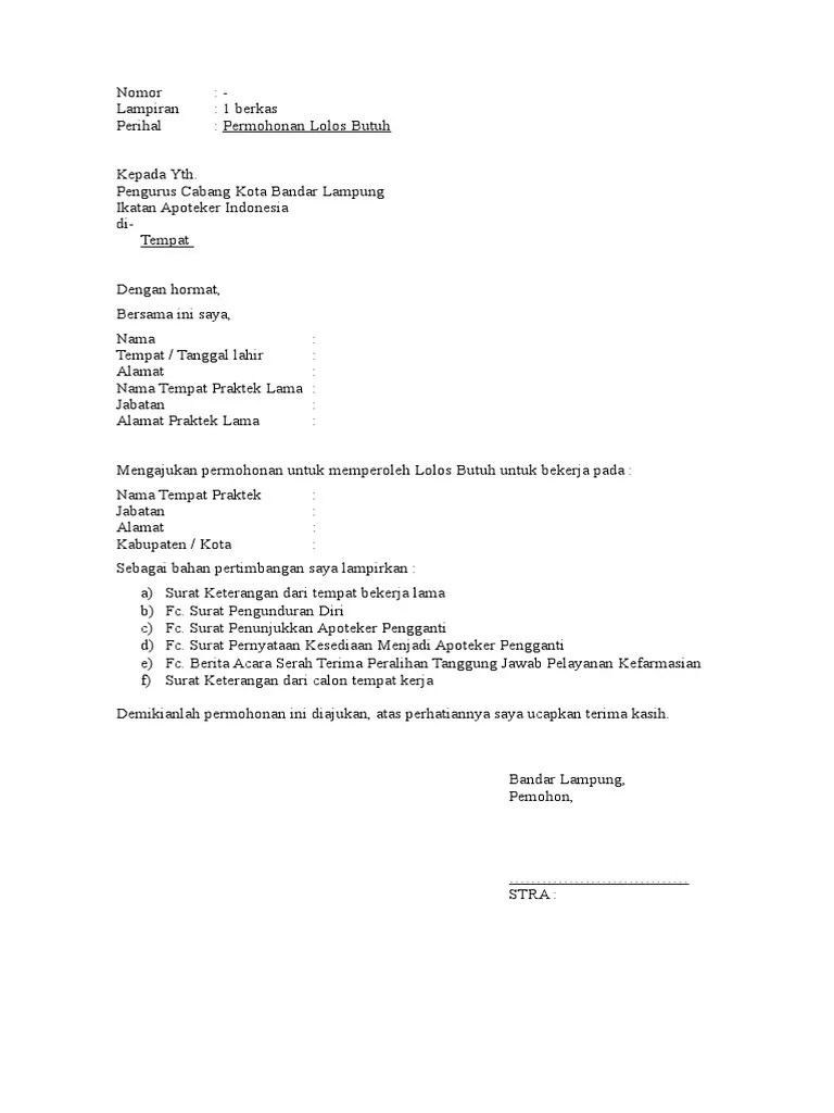 Berita Acara Serah Terima Tanggung Jawab Apoteker | PDF