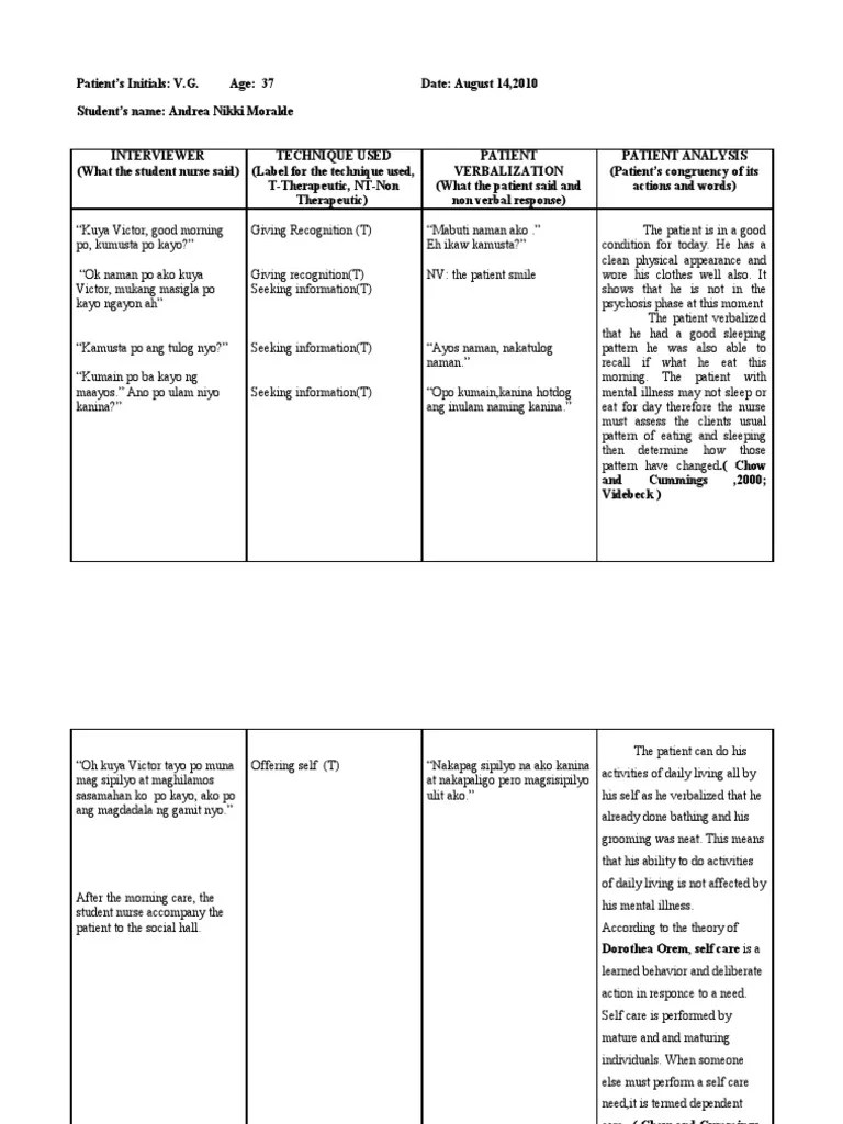 Process Recording 2 PDF Play Therapy Psychotherapy