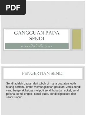 Gangguan Pada Sendi | PDF