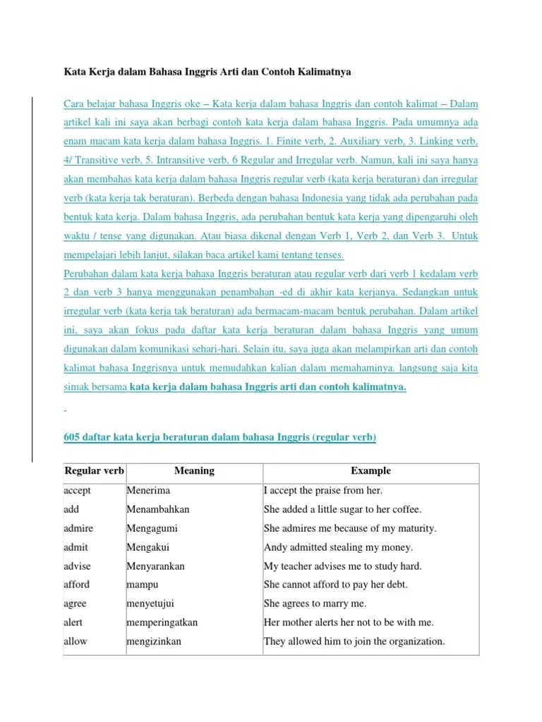 Pembahasan Soal Chapter 9 The Battle Of Surabaya Page 121 Saifullah Id contoh kata kerja beraturan dan tidak beraturan dalam bahasa inggris