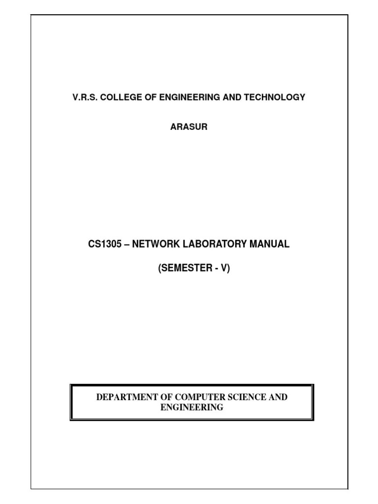 NETWORK LAB Old PDF PDF Osi Model Network Socket