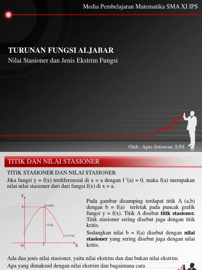 Nilai Stasioner Dan Ekstrim Fungsi - PPSX | PDF