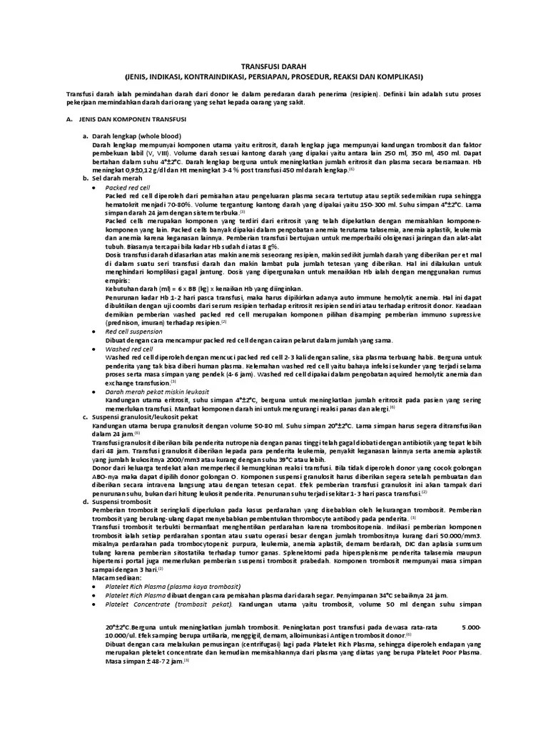 Transfusi Darah | PDF