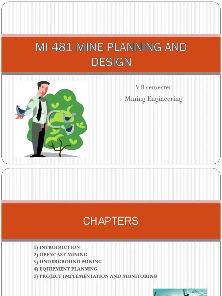 Mine Planning and Design Mathematical Model Mining