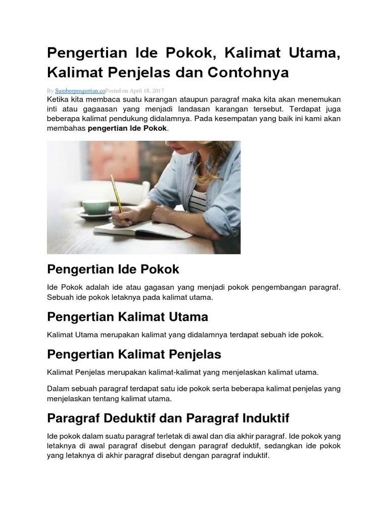 Pengertian Ide Pokok PDF