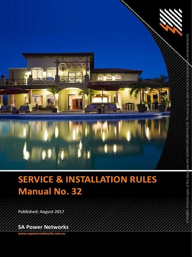 Service & Installation Rules 2017 PDF Electrical Wiring Mains