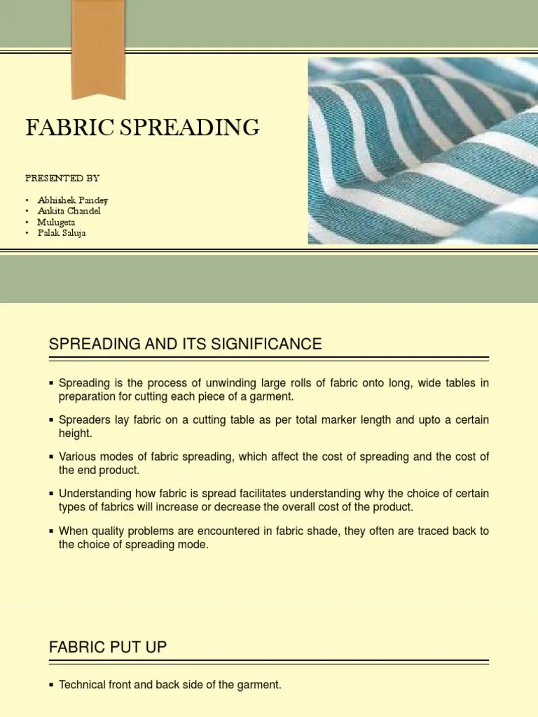 Fabric Spreading Textiles Knife