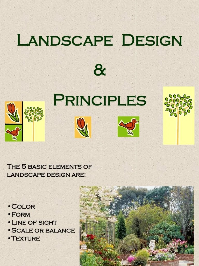 Landscape Design and Principles 1224810762434493 9 PDF Color Nature