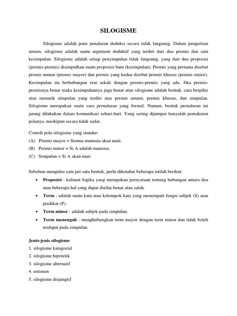 SILOGISME | PDF
