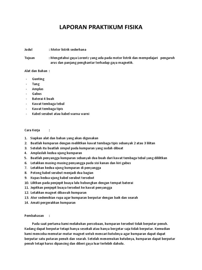 Laporan Praktikum Fisika Syifa | PDF