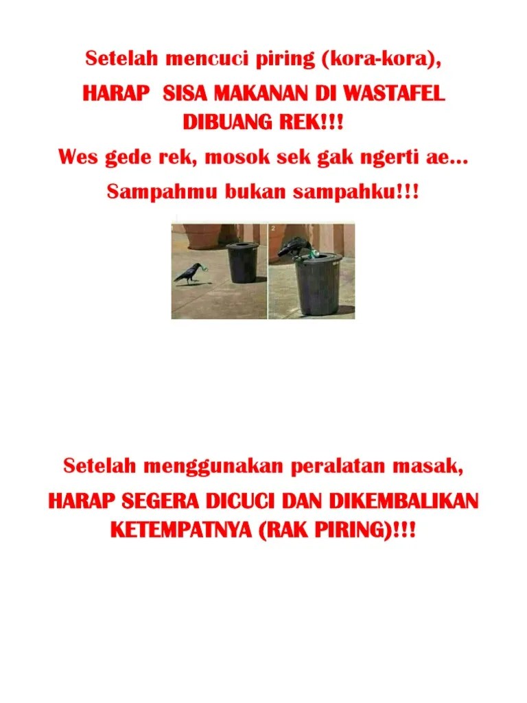 Setelah Mencuci Piring | PDF