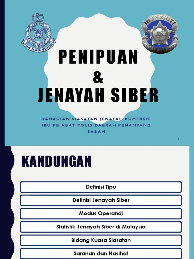 Slide Penipuan Siber Lawatan Uitmppg