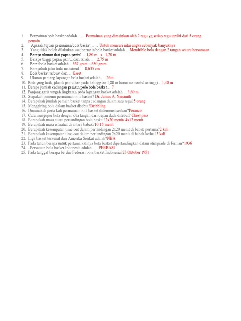 Pertandingan Bola Basket Dapat Dimainkan 2x20 Menit Atau Berbagai