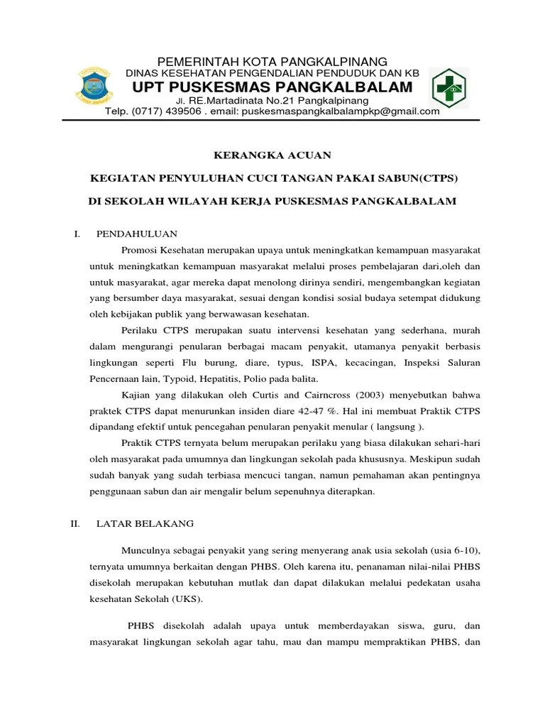 KAK Penyuluhan CTPS | PDF