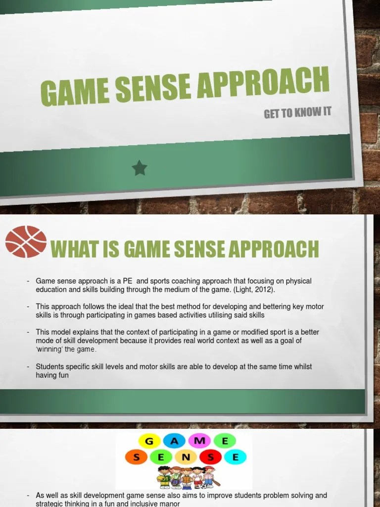 game sense approach Physical Education Teachers