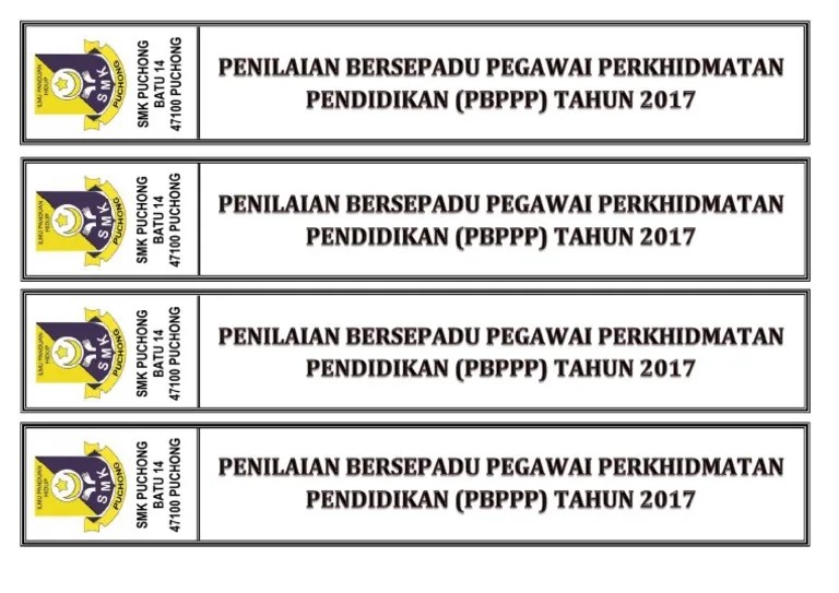 Contoh Tulang Fail 40mm