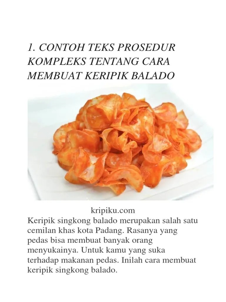 Teks Prosedur Membuat Makanan Tradisional Pemburu Soal Jawaban
