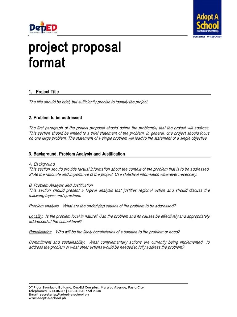 project proposal format.new.doc Monitoring And Evaluation Evaluation