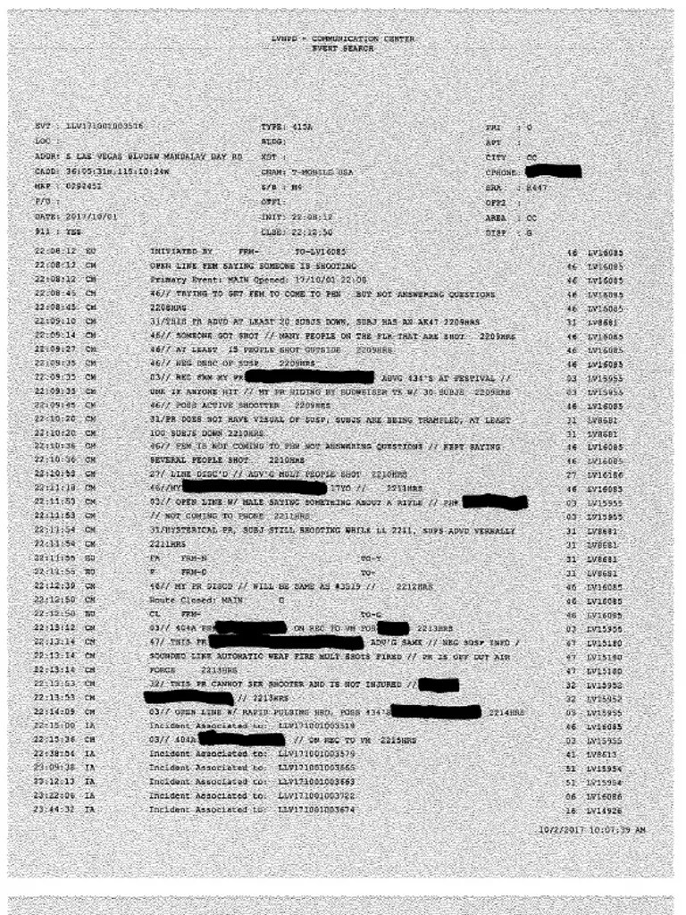 1 Oct. Doc. 12 Dispatch Logs