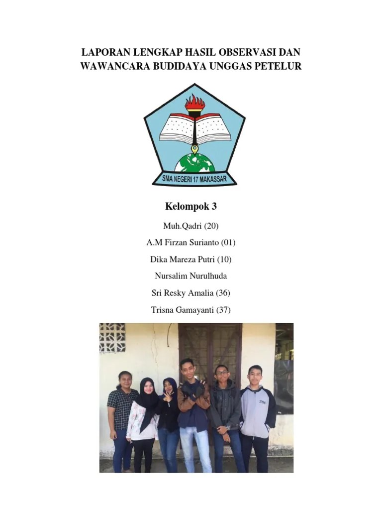 Laporan Lengkap Hasil Observasi Dan Wawancara Budidaya Unggas Petelur PDF