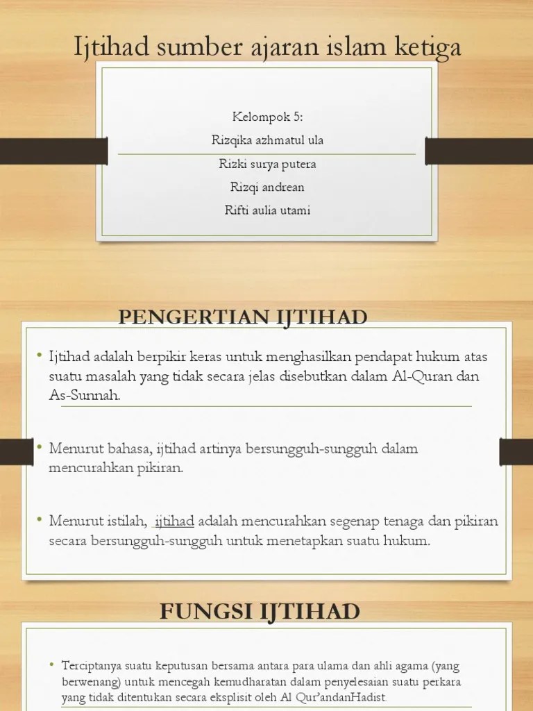 Ijtihad Sumber Ajara Islam Ketiga | PDF