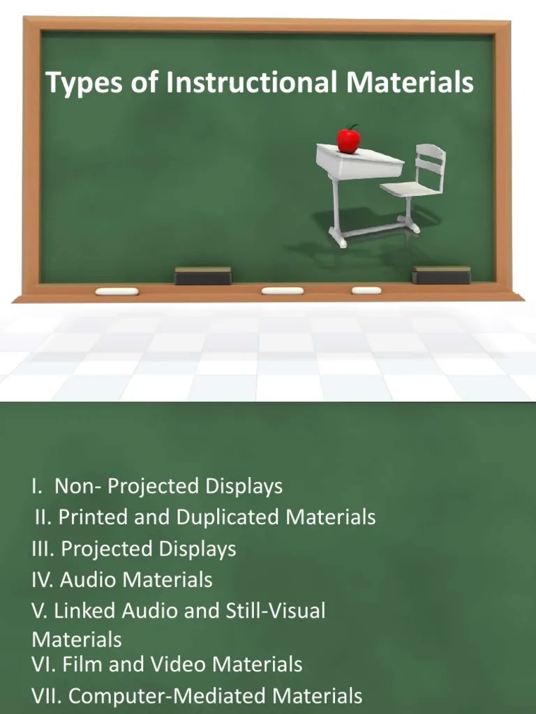 Kinds of Instructional Materials PDF Media Technology Information
