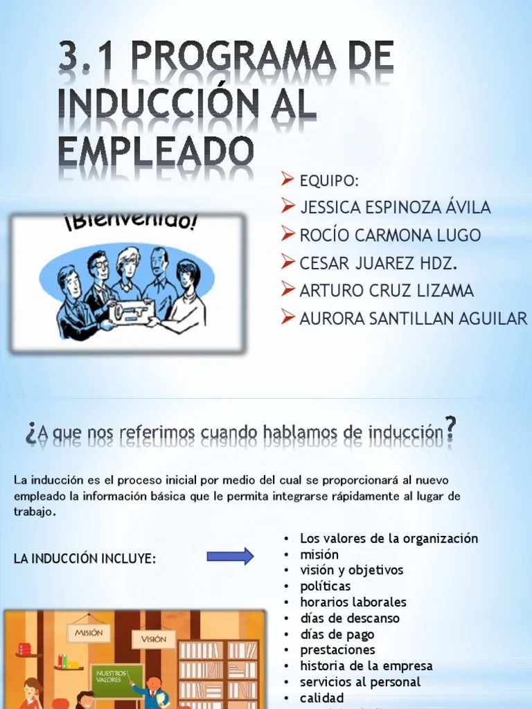3.1 Programa de Inducción Al Empleado Copia