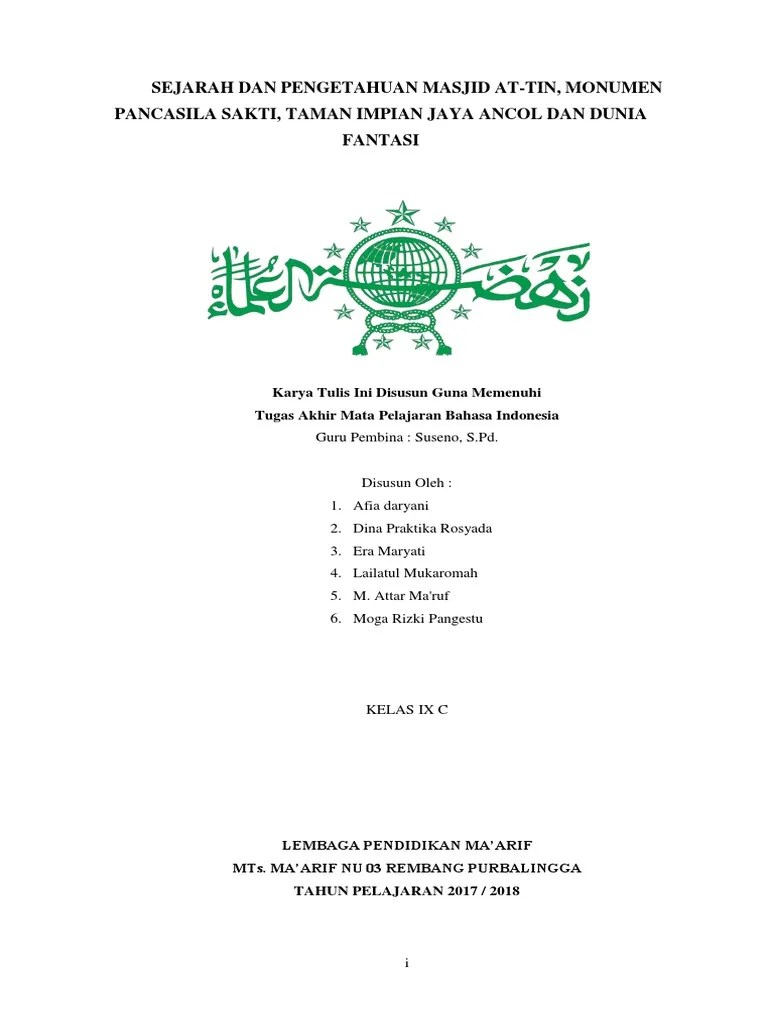 Laporan Study Tour Ke Jakarta 2017 Tau PDF