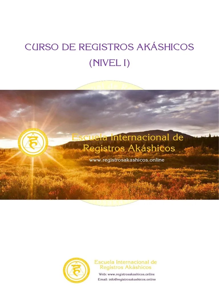 Curso de Registros Akashicos Nivel1e.i.r.A PDF Karma Vida
