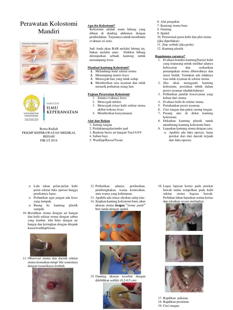 Leaflet Perawatan Kolostomi