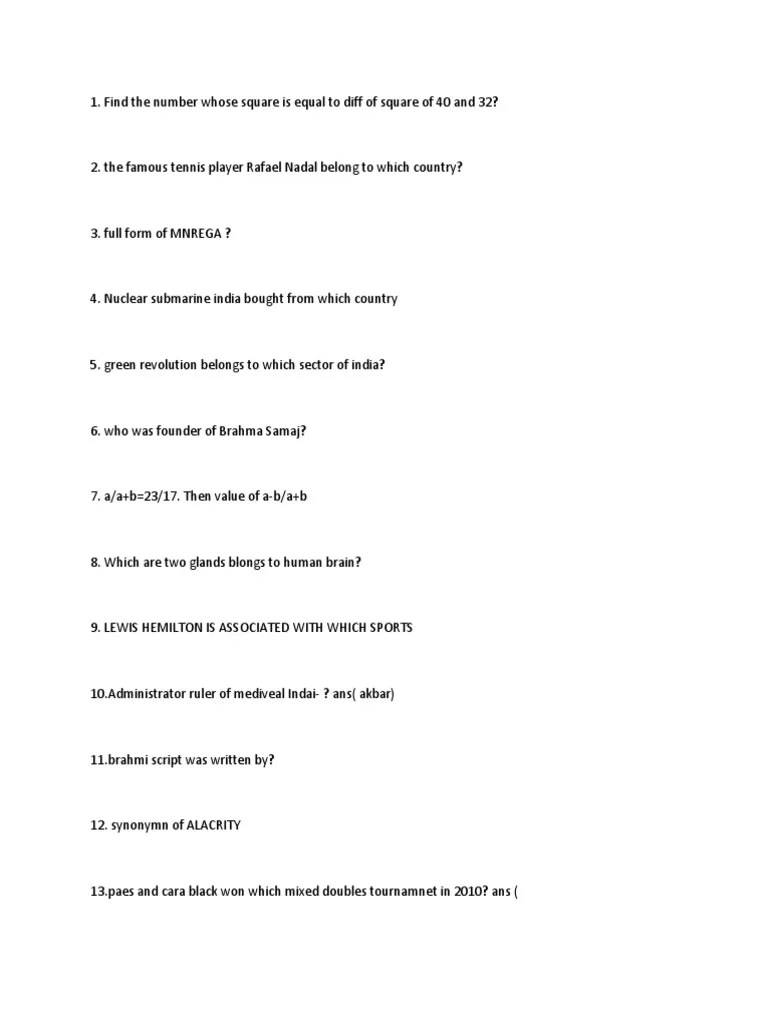 Answer Key | PDF | Nature | Sports