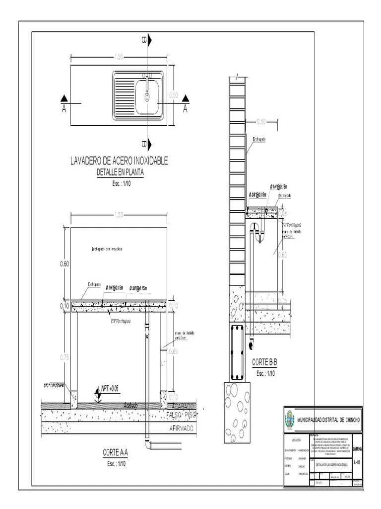 Detalle de LavaderoPLANTA