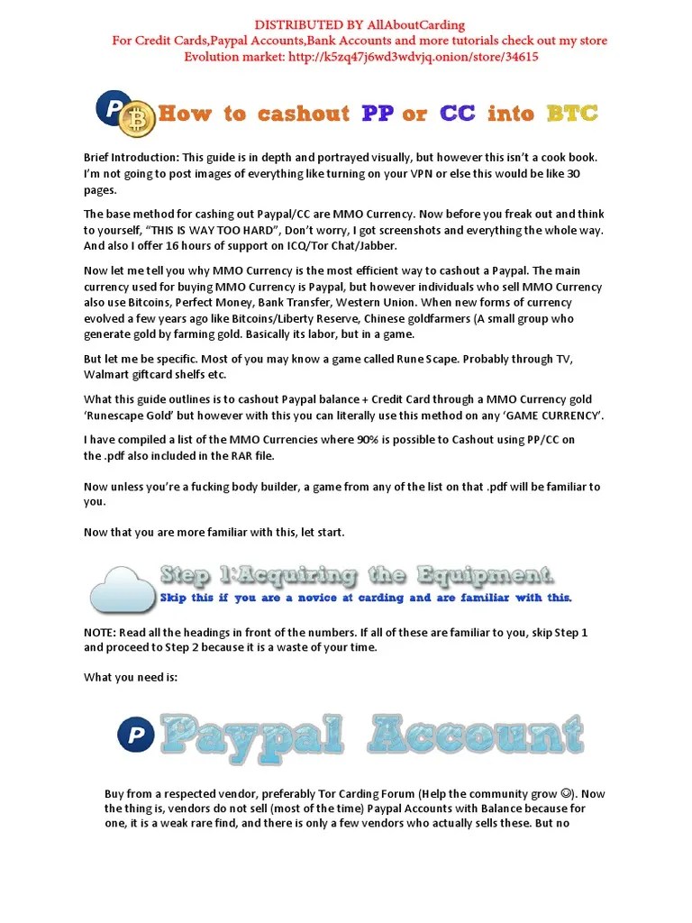 Bins y Carding PDF PDF Pay Pal Ip Address