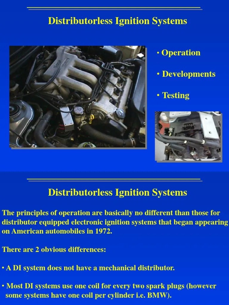 Distributorless Ignition Systems Operation PDF Distributor