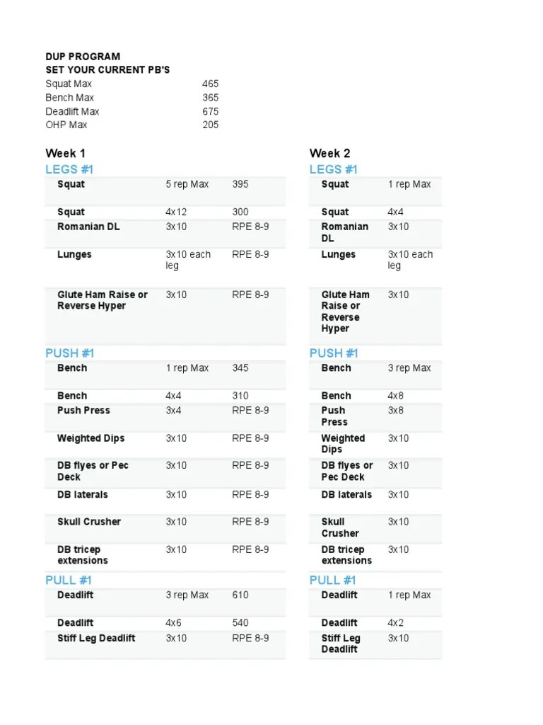 David Laid DUP Program PDF Games Of Physical Skill Hobbies