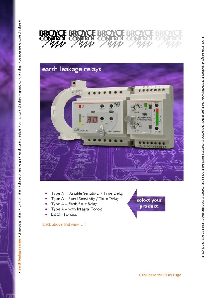 Earth Leakage Relays Do You Also Need? PDF Relay Alternating Current