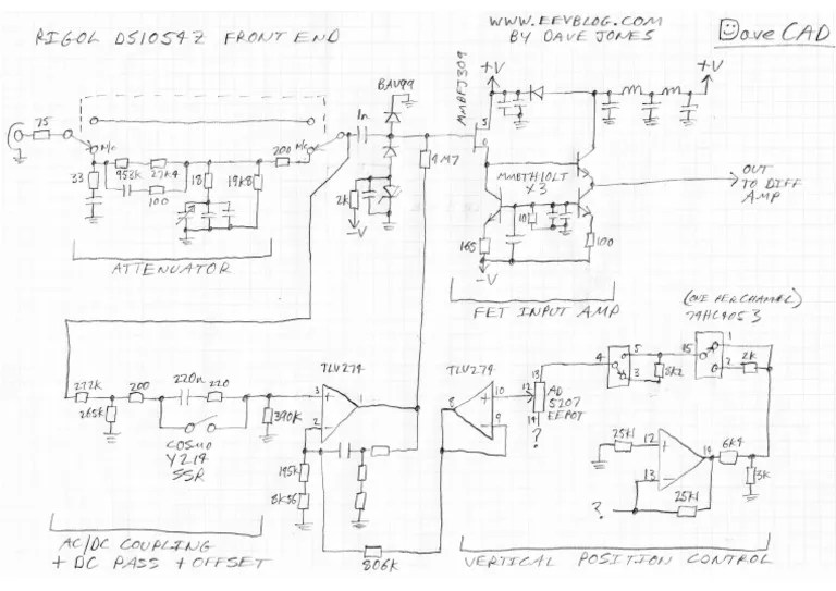 Rigol DS1054Z Schematic FrontEnd | PDF