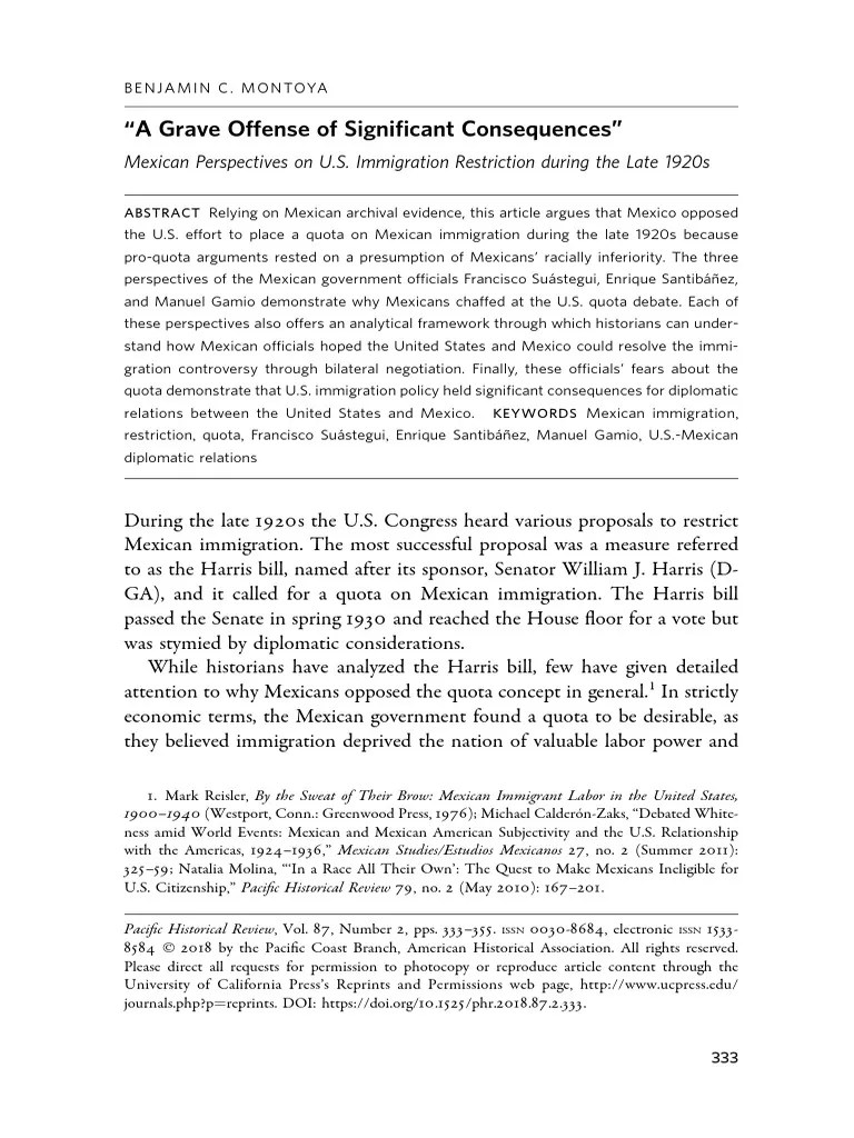 A Grave Offense of Significant Consequences'' PDF Immigration