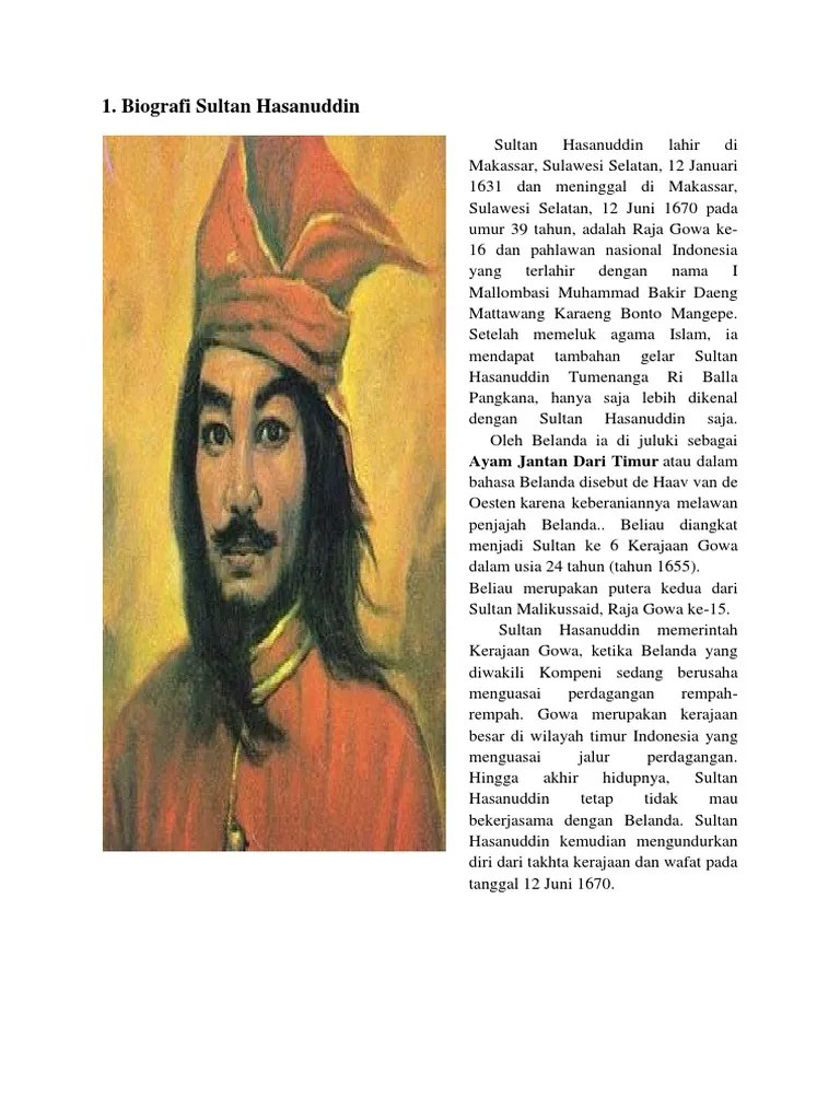 Biografi Sultan Hasanuddin PDF