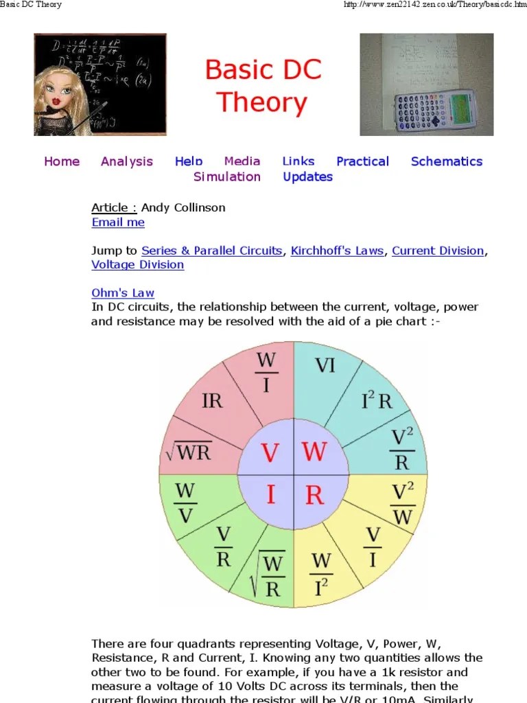 Basic DC Theory Voltage Series And Parallel Circuits
