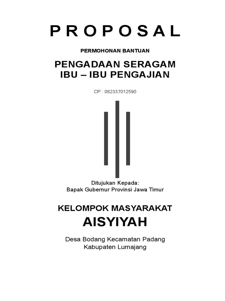 Proposal Seragam Aisyiyah | PDF