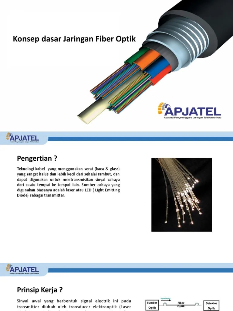 Modul Dasar Jaringan Fiber Optik Power Point