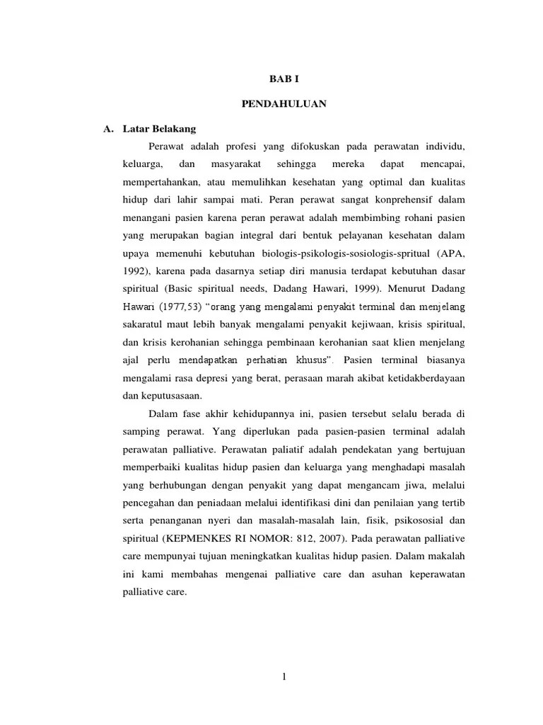 Makalah Palliative Care