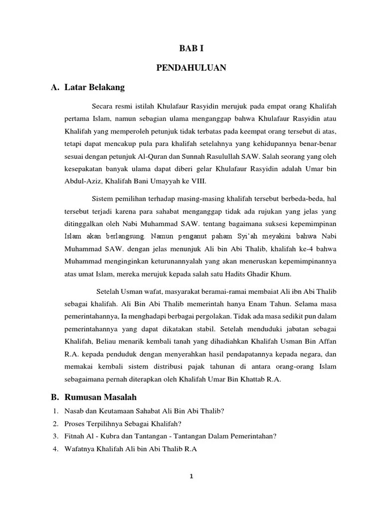 Hadits Dari Ali Bin Abi Thalib - Nusagates