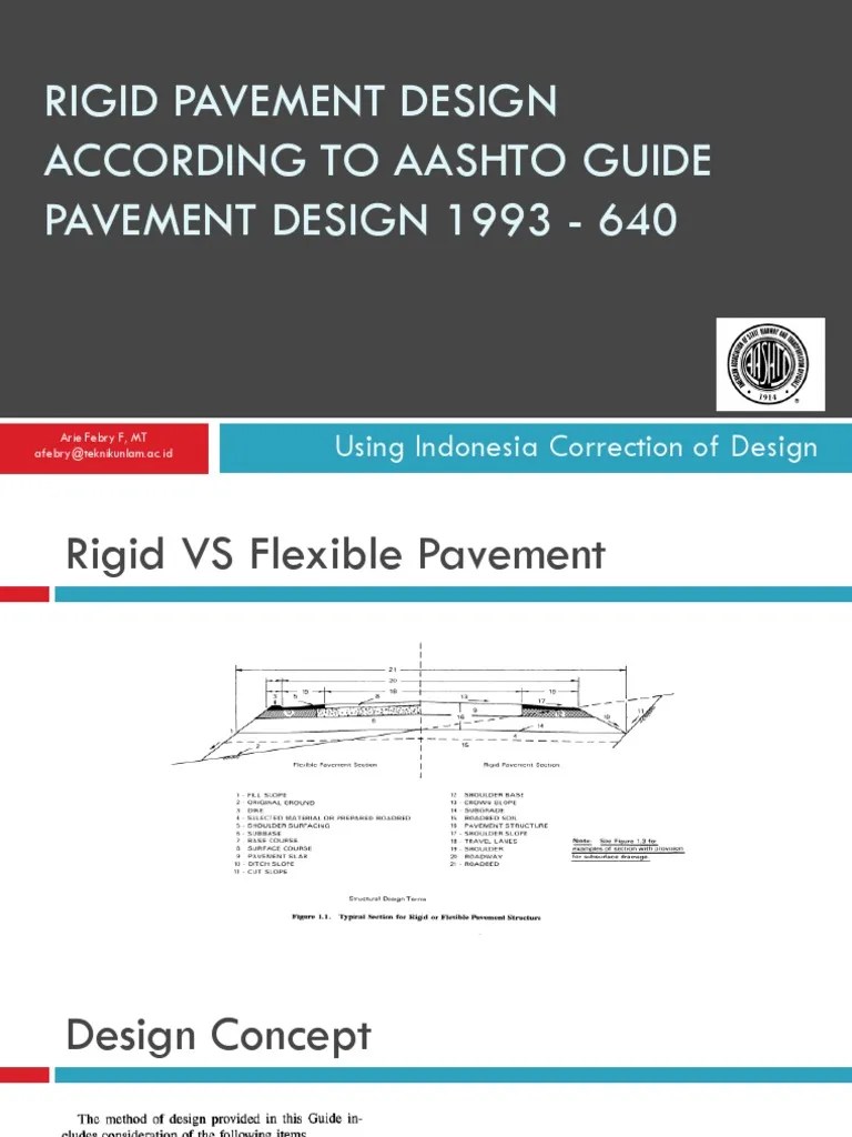 Rigid Pavement Design According To Aashto Guide Pavement Design 1993 640